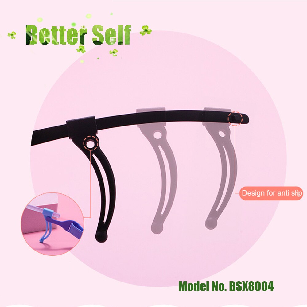 Glasses Frame Adjustable Temple kids Girl's Transparent Square Tr90 Eyeglasses Upgrade Silicone Nose Pad Boy's Spectacle BSX8004