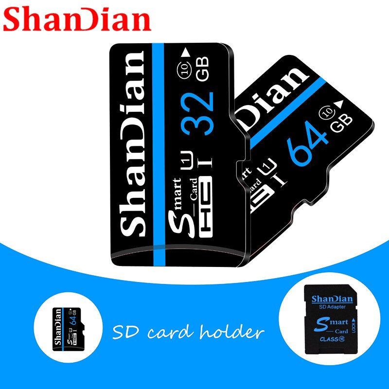 Shandian Tarjeta Micro Sd Tf Geheugenkaart 8Gb 16Gb 32Gb 64Gb Micro Sd Cartao De Memoria micro Mini Card + Adapter