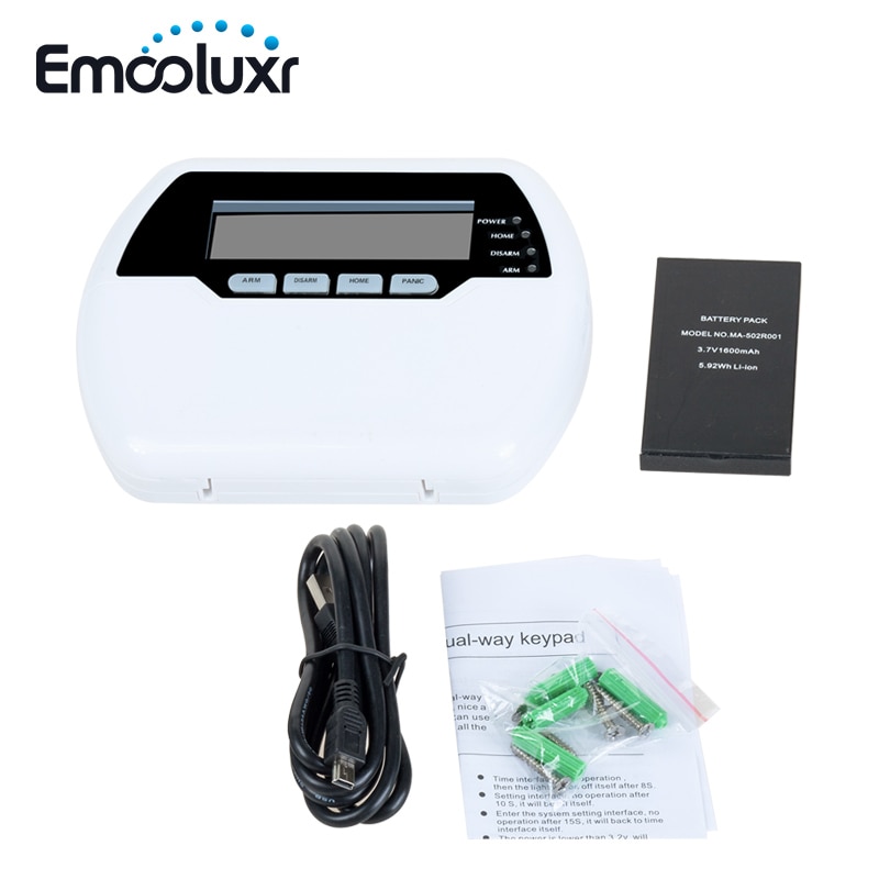 Clavier bidirectionnel avec rétro-éclairage LCD, PB-502R MHz, activation/désactivation de la télécommande, Alarme pour Maison, 868 , 868