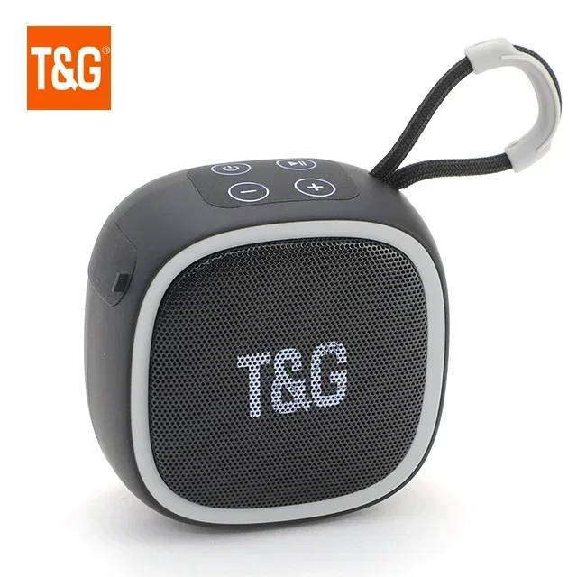 Bluetooth-høyttaler utendørs trådløs subwoofer mini bærbar liten lyd bærbar kort lyd  tg659: Svart