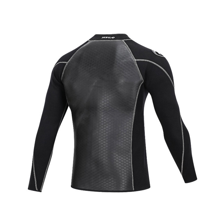 Hisea Mannen Top Wetsuit Jassen Broek 2Mm Neopreen Lange Mouwen Badpak Surfen