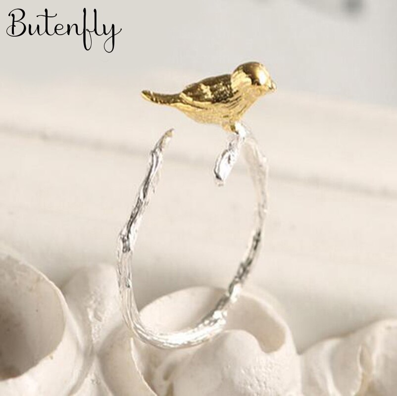 Gothic Vogel Tak Ringen Voor Vrouwen Trouwringen Dames Accessoires Charm Sieraden
