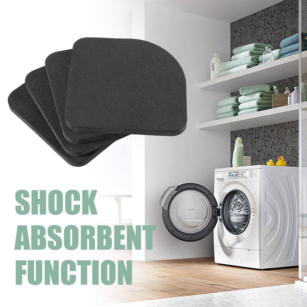 4 Stuks Multifunctionele Koelkast Anti-Vibratie Pad Mat Antislipmatten Set Badkamer Accessoires Voor Wasmachine Shock pads
