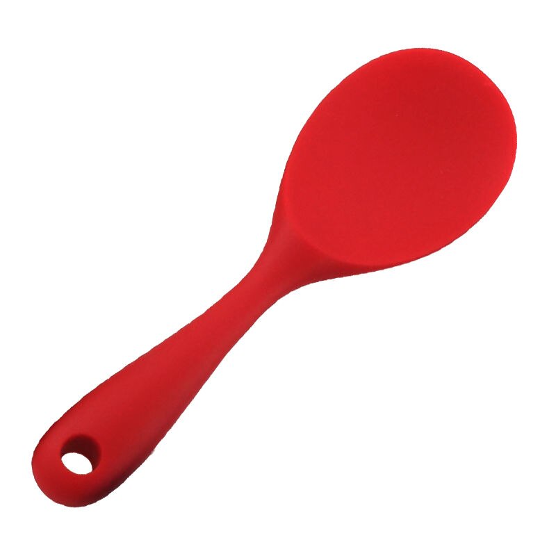 Cuchara de arroz de silicona ecológica de , paleta creativa, cuchara de servicio de comida de papa, antiadherente, resistente al calor: red