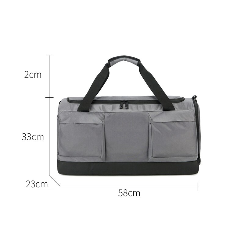 Waterdicht Heren Reistassen Canvas Casual Duffle Tas Lange Riem Anti-kras Multi-pocket Grote Capaciteit Handtassen XA138K