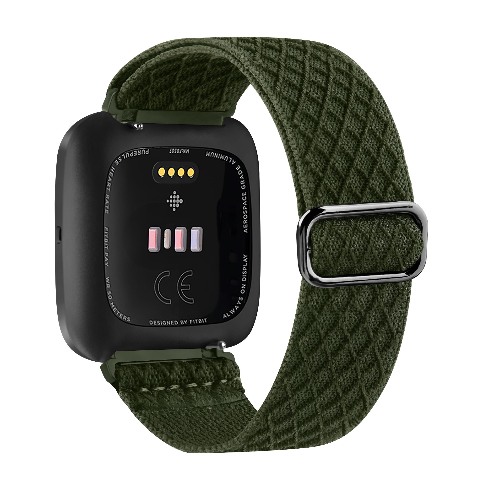 Nylon Band Für Fitbit Versa 2 Band Band Smart Uhr Replacment Armband Einstellbar Atmungs Armband Für Fitbit Versa 2: Green