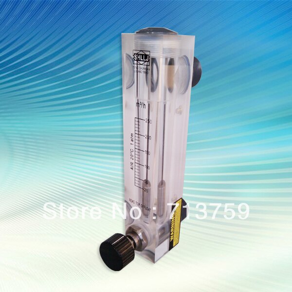 LZM-25 Panel mounted air/gas rotameter flow meter 1"BSPT 25-250m3/h