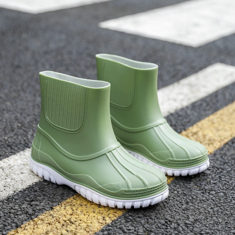 Chaussures hautes en Pvc pour hommes, imperméables, confortables, 2022: Green / 43
