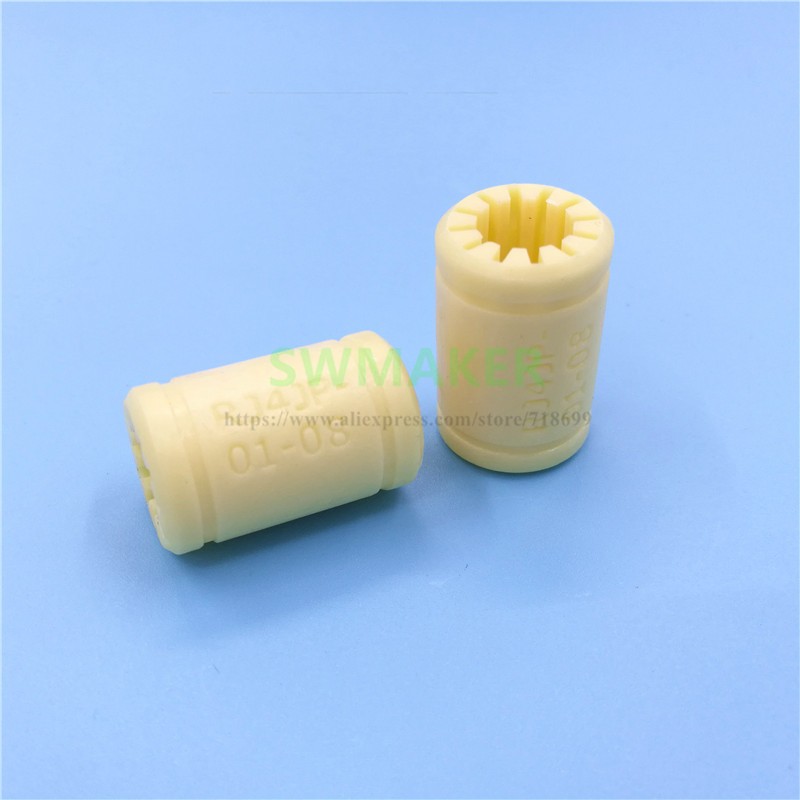 1pcs Solid Polymer LM8UU Bearing 8mm shaft Drylin RJ4JP-01-08 for Anet Reprap Prusa i3 3D Printer