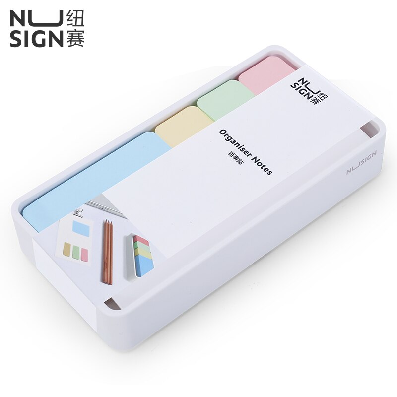 Deli Nusign Sticky Note Pad Desktop Color Paper Notes Organizer Stationery Office Supplies
