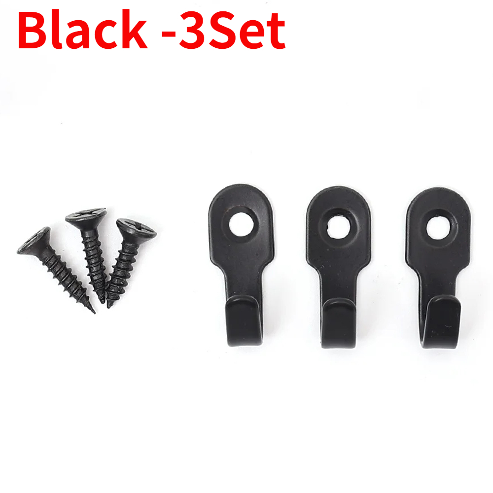 Juego de 20/1 Mini gancho en forma de J con tornillo, artículos de acero inoxidable, estante para llaves, ganchos de perforación de pared, accesorios de cocina, accesorios de baño: Borgoña