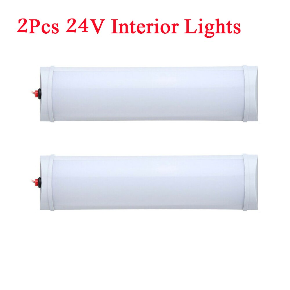 12/24V Car LED Interior Light Roof Ceiling Light Truck Caravan RV Trailer Dome Roof 12W 6500K Interior Lights Roof Ceiling Light: 2pcs 24V