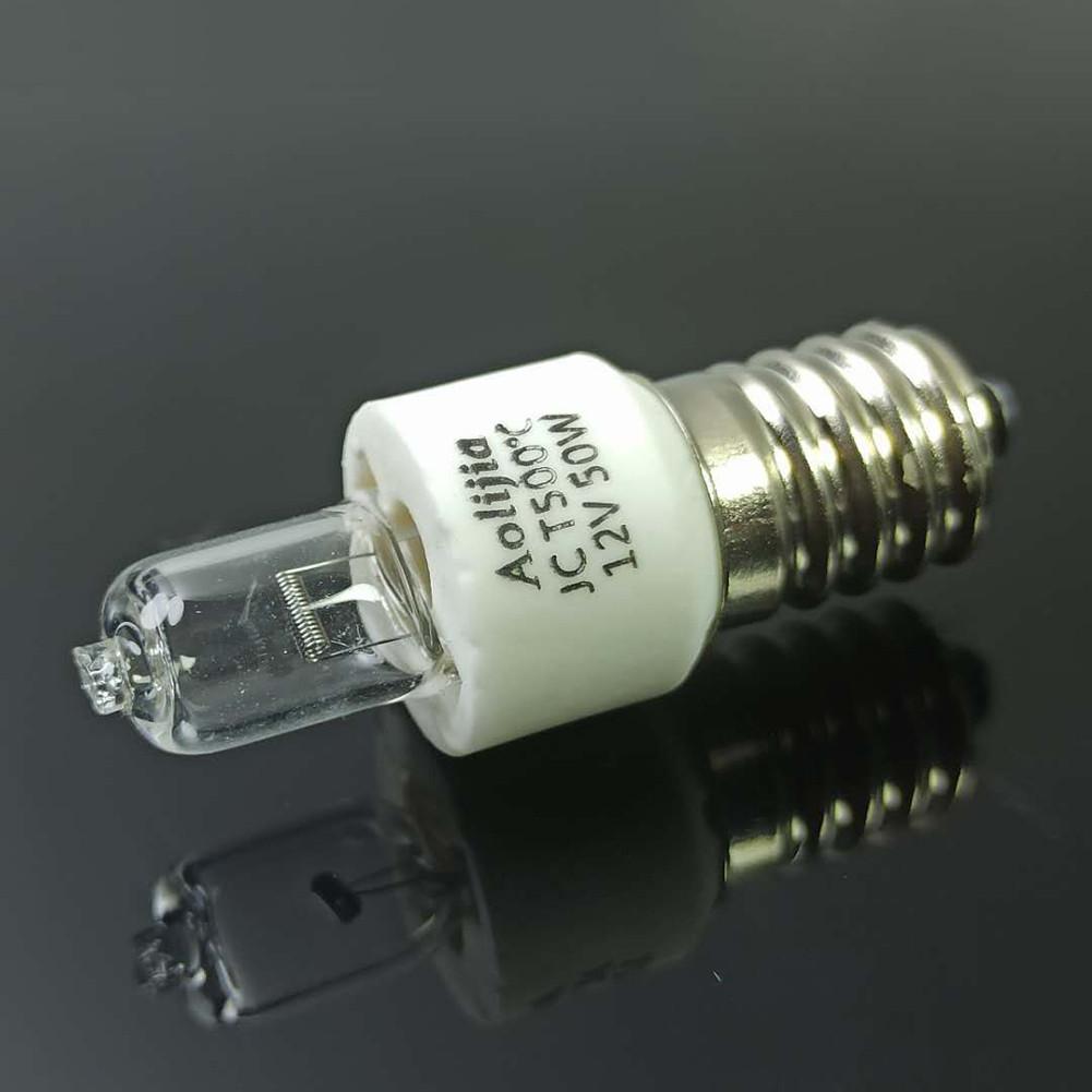 50W 12V E14 Oven Light Bulb High Temperature Resistant 500℃ Halogen Lamp Dryer Microwave Light Bulb