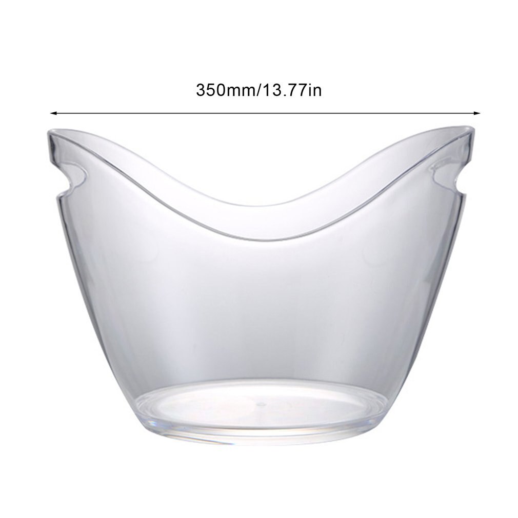 Food Grade Acrylic Material Plastic Transparent Ice Bucket Hygienic Bar Champagne Barrel Wine Beer Barrel Ktv