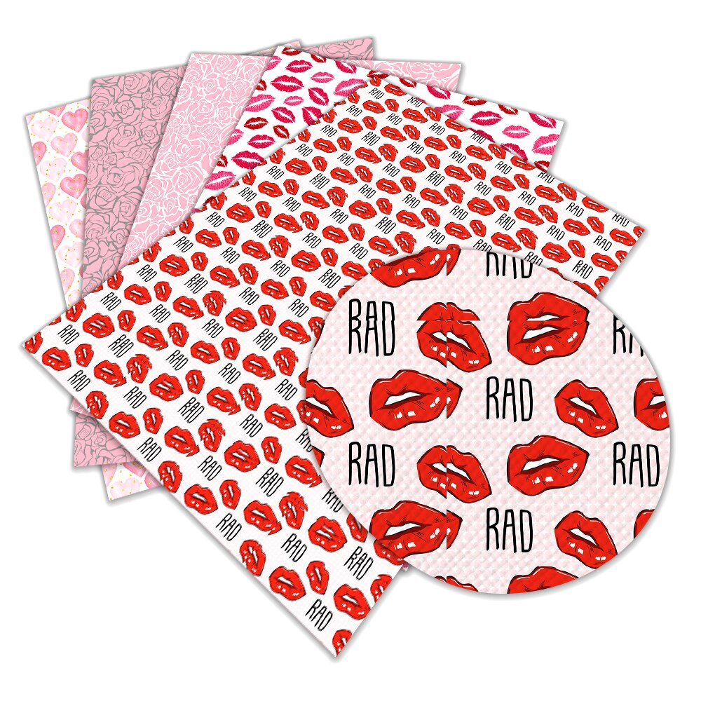 Tela sintética rosa de ante para mujer, Tela de cuero sintética rosa para el Día de San Valentín, Material de costura artesanal, 22x30cm
