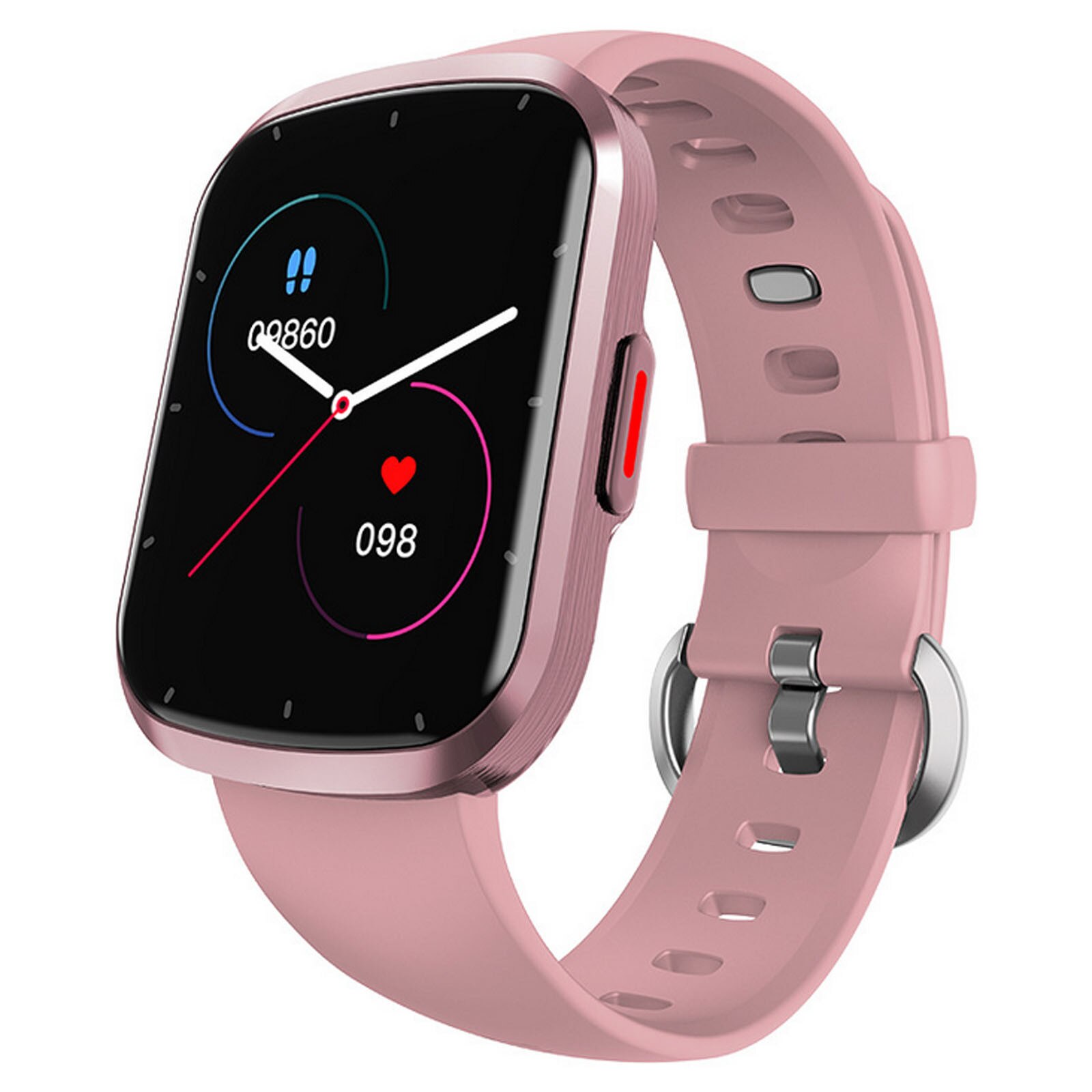 1.57Inch Slimme Horloge Mannen/Vrouwen HW13 Smart Horloge Vrouwen Hart-Rate Monitor Full Screen-Touch Fitness band Bluetooth Smartwatch: Roze