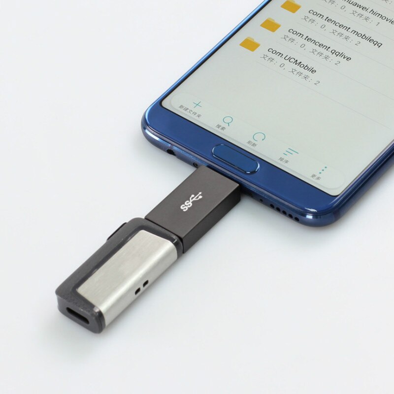 USB C naar USB 3.0 Adapter (Vrouwelijke), type-C Adapter met Data Transfer Snelheid tot 10 Gbps, OTG Adapter voor Samsung Note 8, S8..