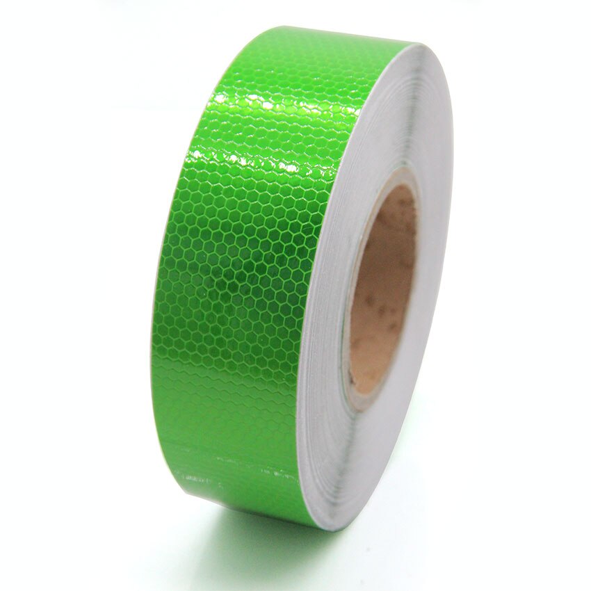 50M Reflektierende Material Band Aufkleber Sicherheit Warnband Reflektierende Film Auto Aufkleber 6 farben Weiß Gelb Orange verrotten Blau aufkleber