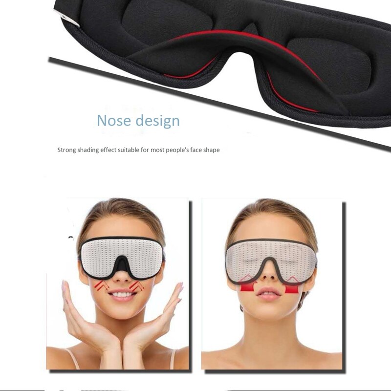 3D Sleeping Eye Mask for Sleep Soft Bandage on Eyes Eyepatch