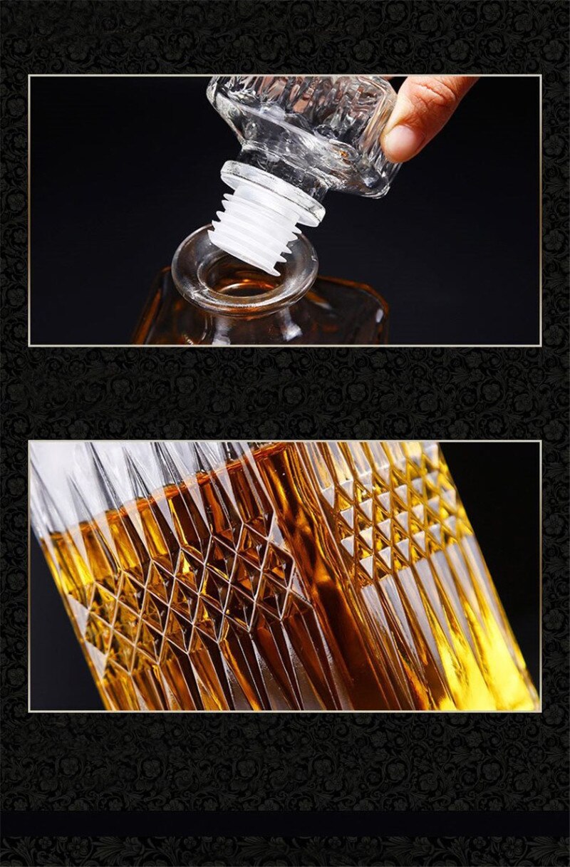 Botellas de vino vacías de XMT-HOME, botella de vidrio de alcohol para licor de alcohol, frasco de vidrio de 500ml, 1 ud.