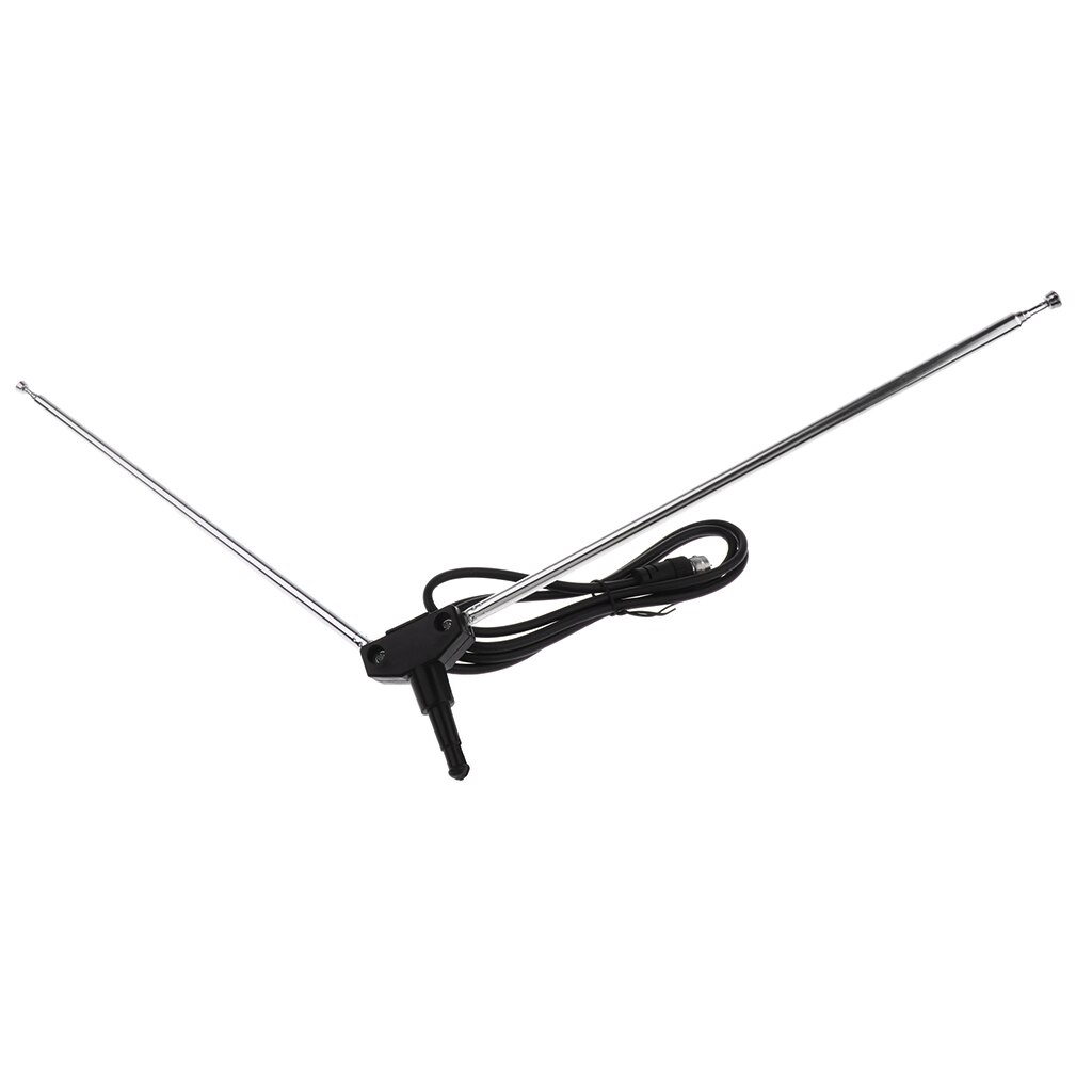 Metalen Staaf Dubbele Hoofd Telescopische Antenne 4 Secties Tv Radio Antenne Afstandsbediening Antenne