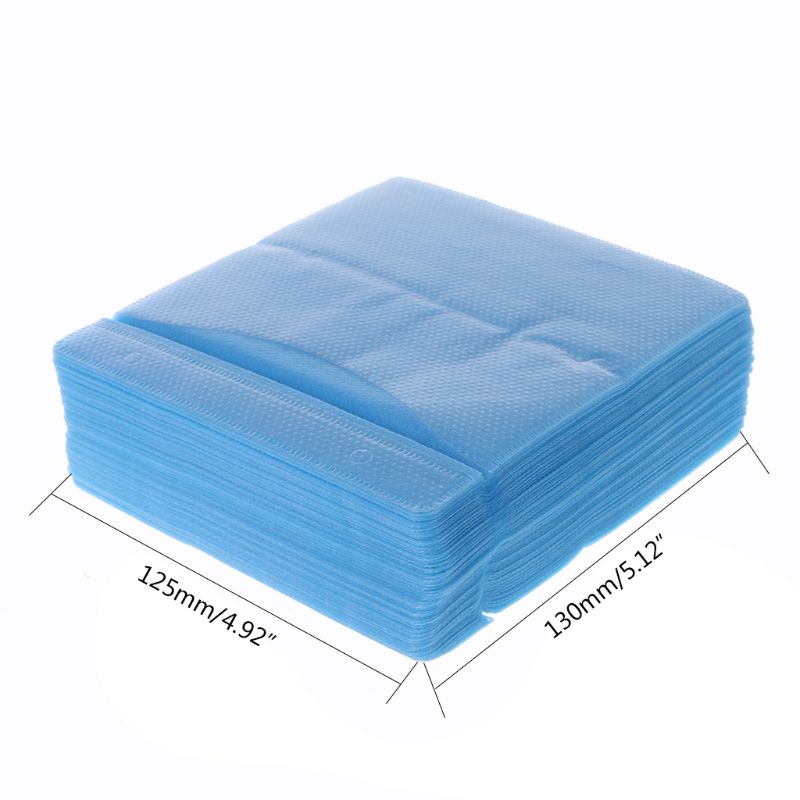 100- piece dvd double-sided cover storage case pp bag cover envelope holder storage bag pp bag for cd/dvd discs