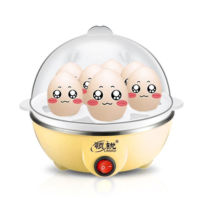 Portable Electric Egg Boiler 7/21 Eggs Three Layers Automatic Mini Steamer Kitchen Cooking Tools Egg Cooker Breakfast Machine: Lavender