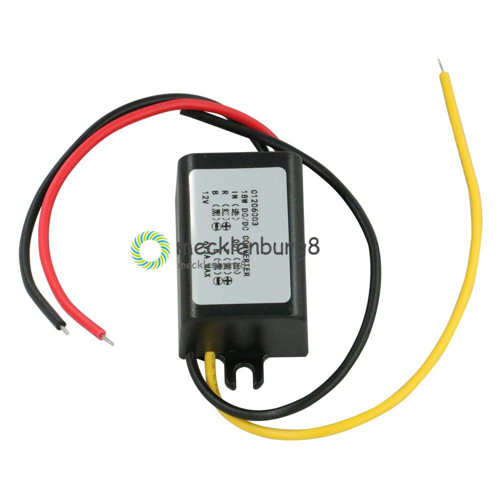 DC 12V To 6V 3A Converter Waterproof Module Step Down Power Output Adapter
