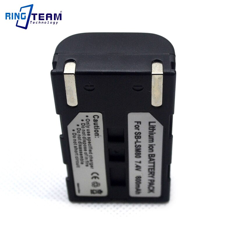 SB-LSM80 Rechargeable Li-Ion Batterie Caméscope pour Samsung SC-D SC-DC VP-D VP-DC VM-DC Série VM DC560K DC560 DC160 VP-DC575
