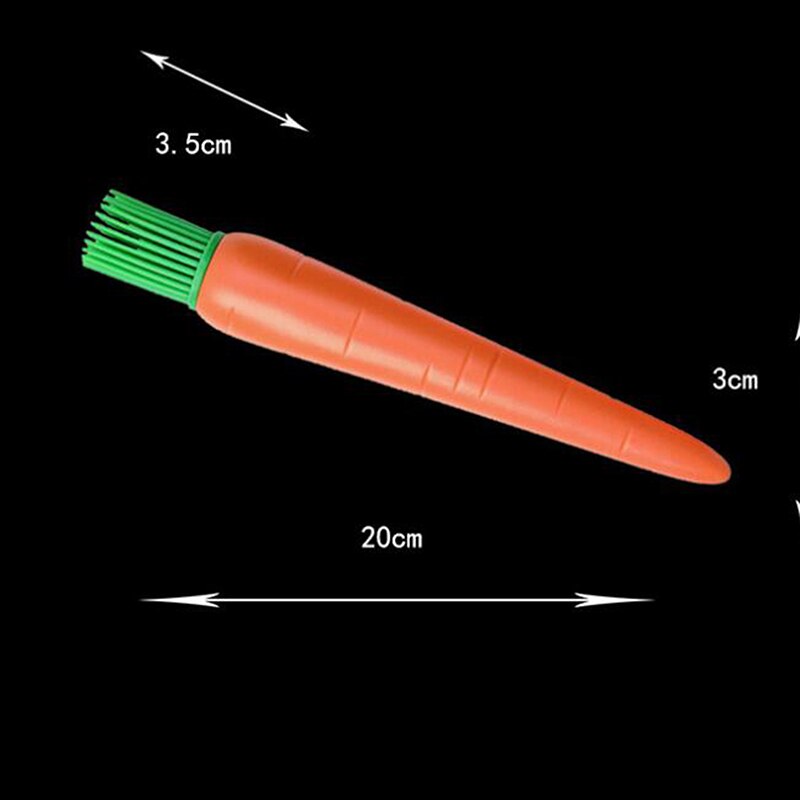 1pc Small Silicone Pastry Brush Baking BBQ Basting Brush Baking Oil Brush Cute Carrot Shape Handle Kitchen Tools Accessories