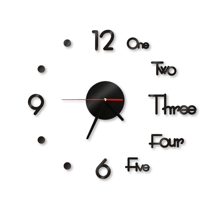 Moderne 3D Diy Muursticker Klok Romeinse Cijfers Spiegel Home Decor Muurschildering Decals Adhesive Wall Clock Voor Woonkamer Decor
