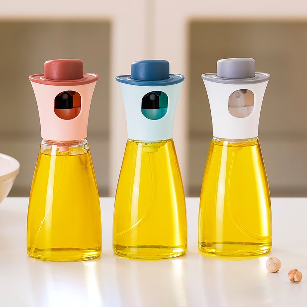 Juego de Cocina Dispensador de Aceite para Barbacoa, Botella de Vidrio para Mezclar Condimentos, Vinagre, Salsa de Soja, Espray, Condimentos