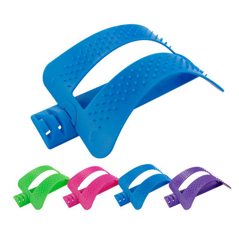 Alivio del dolor de la columna Dispositivo de estiramiento de tracción Lumbar Tabla de masaje de espalda relajado de cintura Prevención de Hernia Lumbar Brace 7