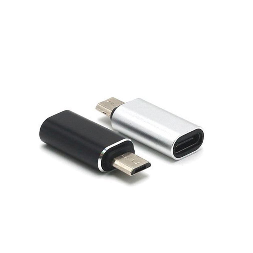Type-C Vrouwelijke Naar Android Mannelijke Aluminium Adapter Type-C Om Micro Mobiele Telefoon Hoge Licht Conversie Hoofd voor Telefoon Tablet