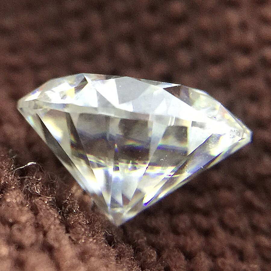 Piedra suelta de moissanita de corte excelente, corte brillante redondo de 1,0 CT quilate, 6,5mm EF, Similar a charles colcard