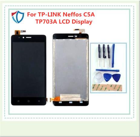 Pantalla LCD para TP-LINK Neffos C5A TP703A, montaje de pantalla táctil, Color negro, con herramientas y cinta adhesiva