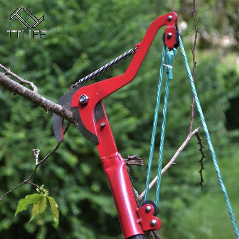 Grote Hoogte Snoeischaar Boom Trimmer Takken Cutter Tuin Snoeien Schaar Pick Fruit Tool Met Touw Nuttig Shear Snoeien