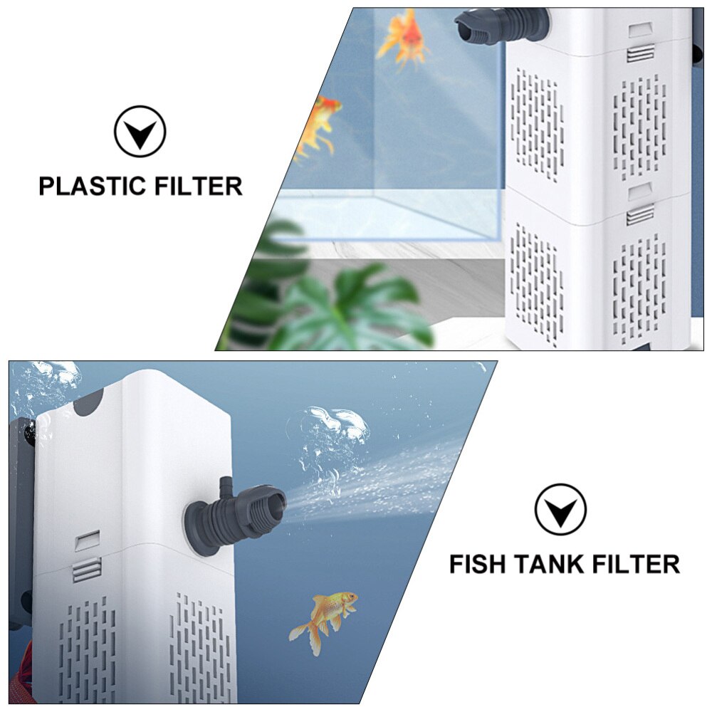 1Pc Adjustable Airflow Water Pump Circulation Filter Durable Filter Pump White