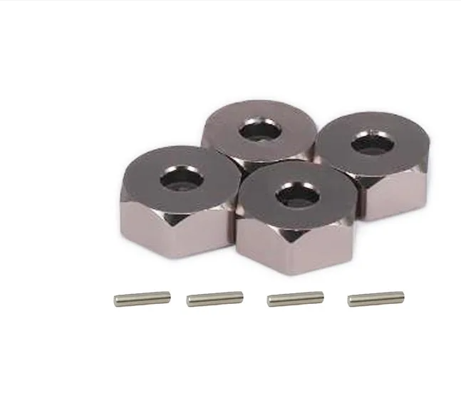 4PCS YSIDO RC Auto Upgrades Kit Aluminium 12mm Wielnaaf Hex voor 1/10 1/12 1/14 Wltoys 144001 124017 144010 RC Model Onderdelen
