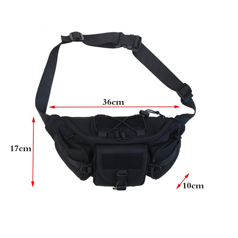 Waist Bag For Unisex Black Belt Bags Fanny Pack Multifunction Hip Package Chest Packs Canvas Material Bum Bag Crossbody Pack