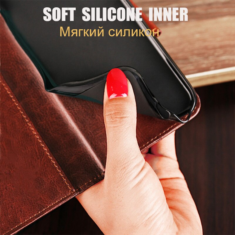 Magnetic Leather Case for Homtom HT7 HT17 Pro HT27 HT30 HT37 HT26 HT50 S12 S8 S99 Wallet Flip Card Holder Stand Phone Bags