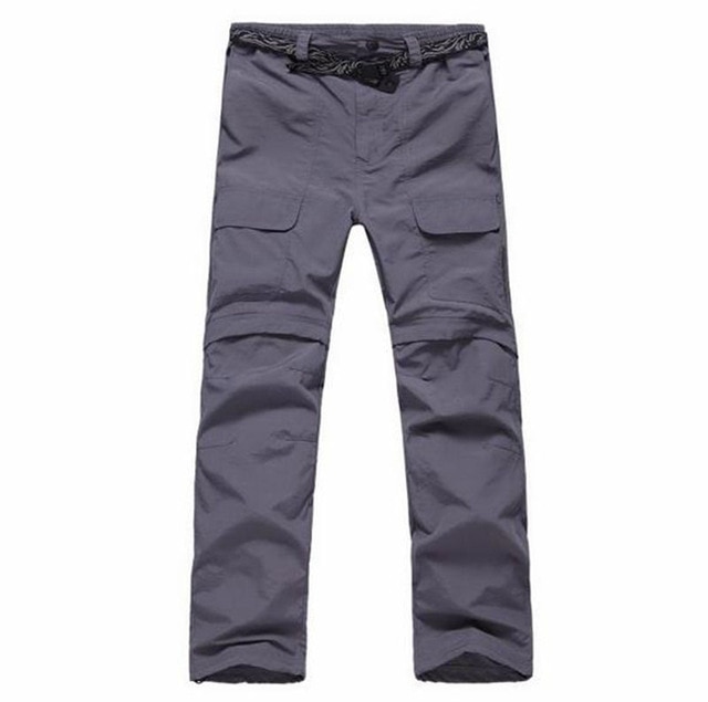 Removable Summer Hiking Pants Men Quick Dry Breathe Outdoor Pants For Hiking Camping Leisure Travel Sports Trousers