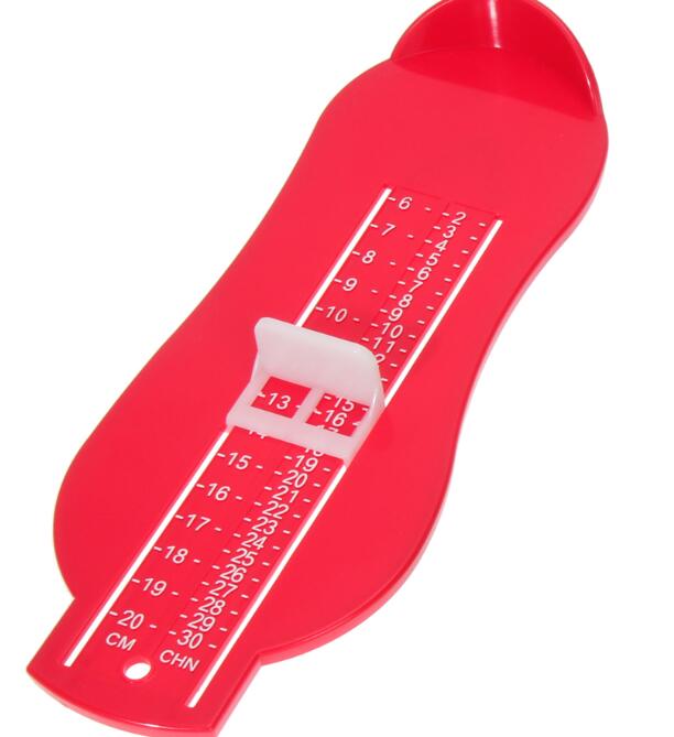 Foot Measure Gauge 5 Colors Baby Kid Foot Ruler Shoes Size Measuring Ruler Shoes Length Growing Foot Fitting Ruler Tool Measures: Red