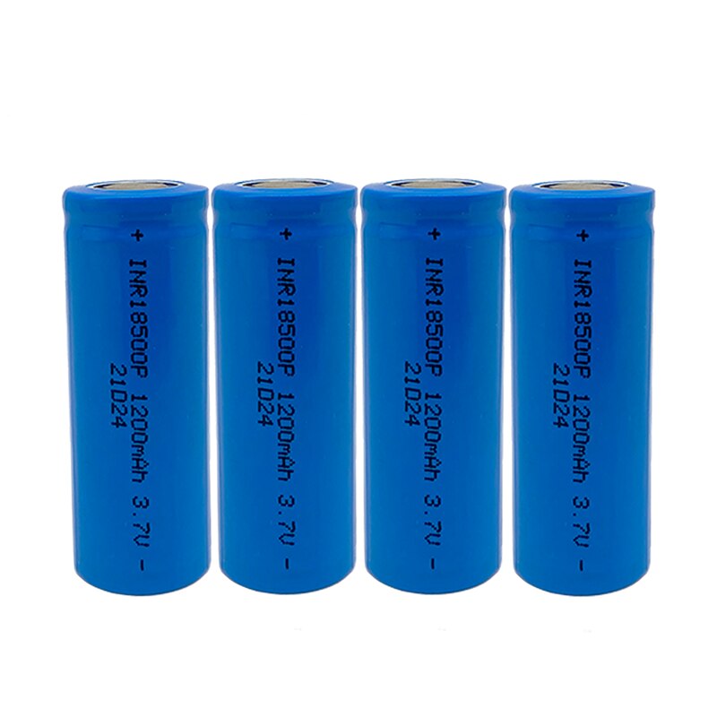 18500 battery 3.7V 1200mAh rechargeable lithium ion battery,3.7V For strong light flashlight anti-light special lithium battery
