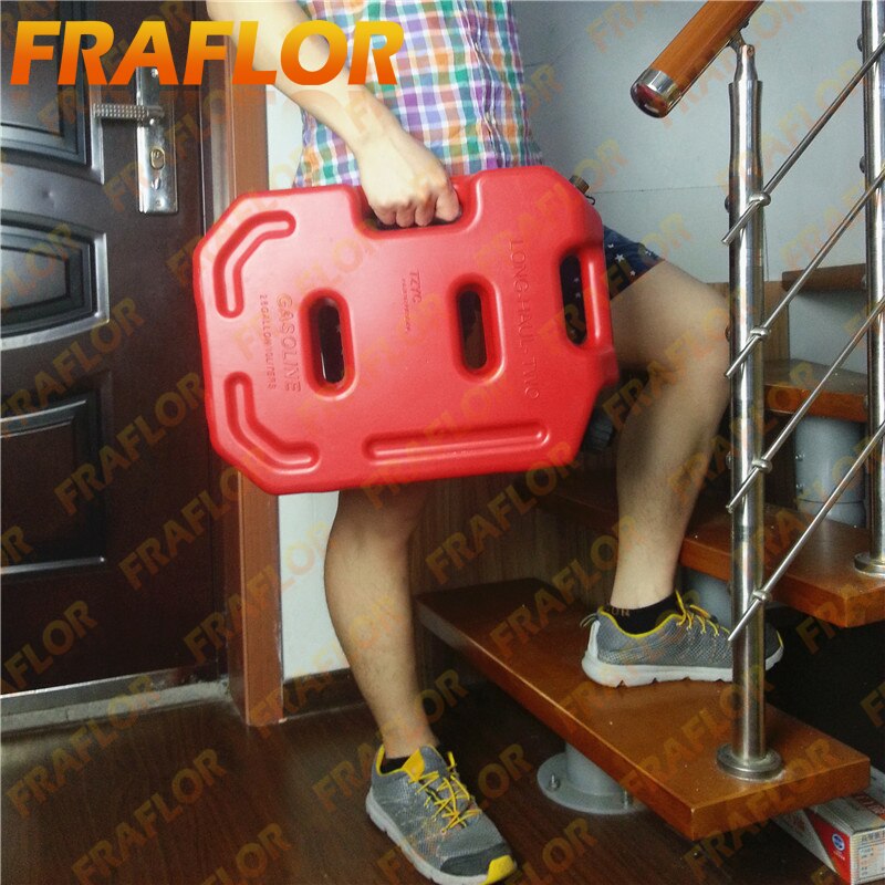 Jerrycan-tanque de combustible de plástico negro de 10 litros, depósito de gasolina de repuesto para coche, motocicleta, ATV, SUV, UTV