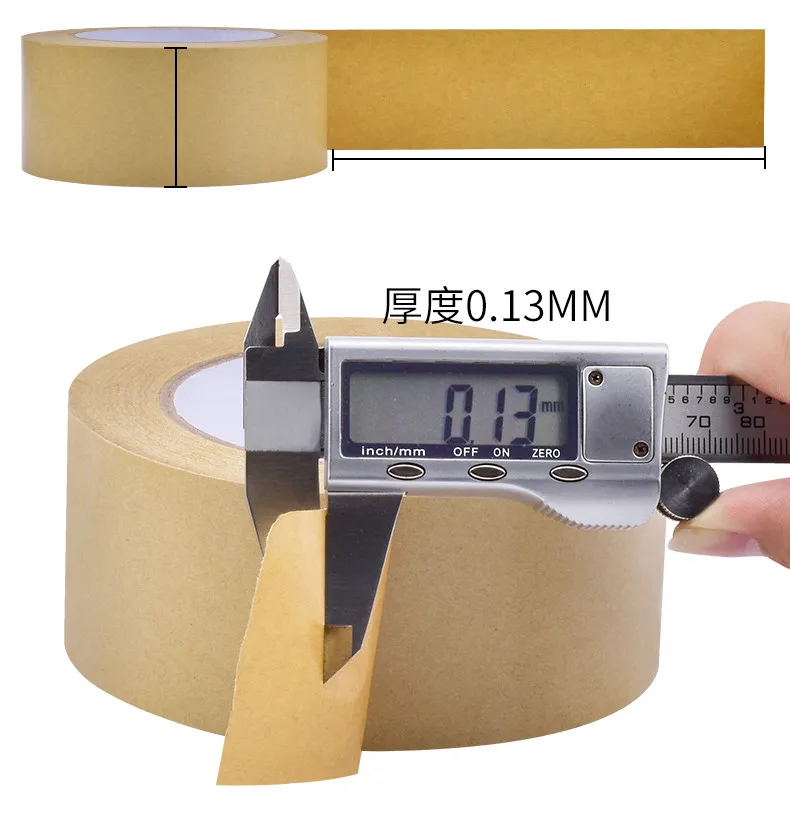 1 Rolle 23 m gummiertes Kraftpapier, braun gebündeltes selbstklebendes Abdeckpapierband für Kartonversiegelungs-Kraftpapierband, Verpackungswerkzeuge