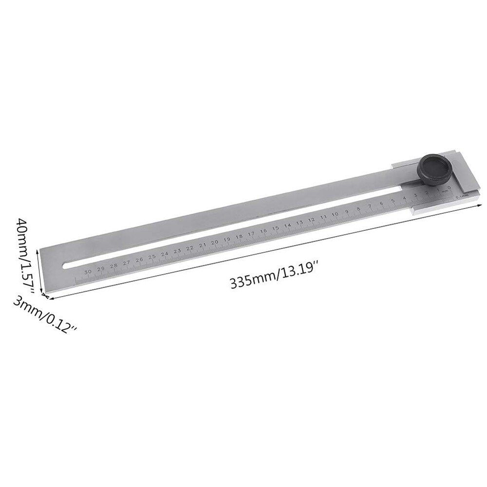 200mm/250mm/300mm Screw Cutting Marking Gauge Mark Scraper Tool for Woodworking Measuring Knurled thumb screw marking Set: 0-300mm