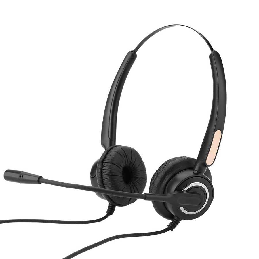 Casque de Center d'appel casque RJ9 avec Microphone suppression du bruit contrôle du Volume muet pour boîte d'appel/réseau VOIP téléphone PC jeu