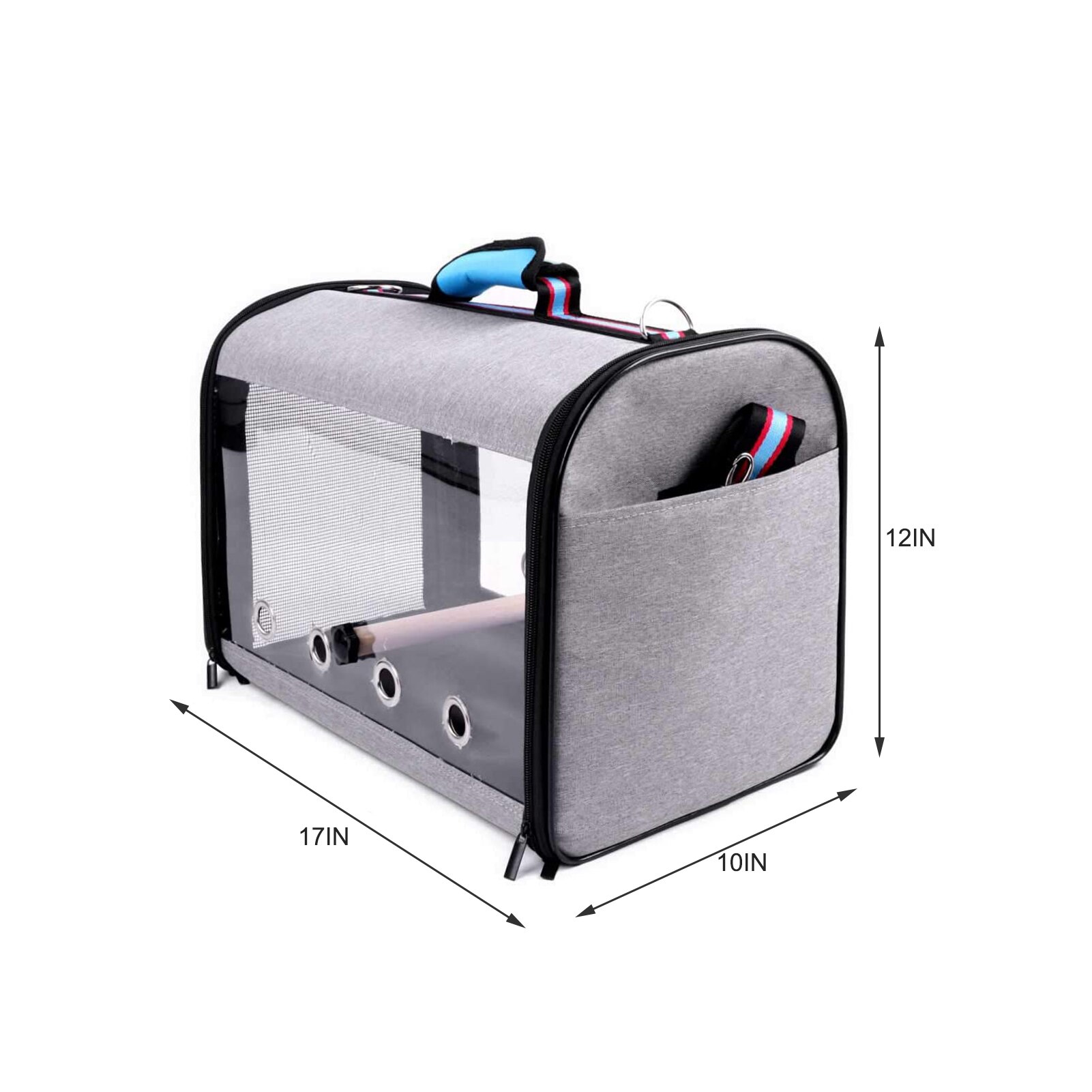 Bird carry Bag Bird Travel Cage Suitcase Portable Lightweight Breathable Bird Perch Space Backpack