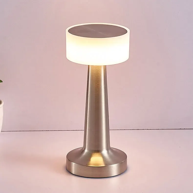 Bar led candeeiro de mesa bar/café/restaurante decoração desktop luz da noite recarregável sensor toque sem fio quarto lâmpada leitura: Vermelho